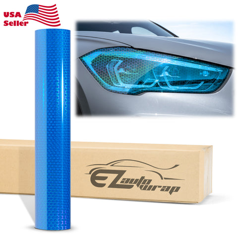 Tint Hex Holographic Royal Blue Taillight Headlight Tint Film