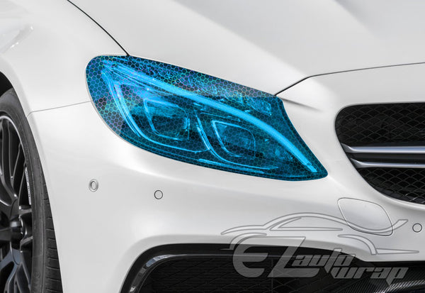 Tint Hex Holographic Royal Blue Taillight Headlight Tint Film