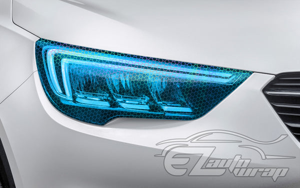 Tint Hex Holographic Royal Blue Taillight Headlight Tint Film