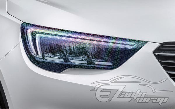 Tint Hex Holographic Light Blue Taillight Headlight Tint Film