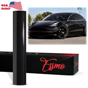 PET Super Gloss Black Vinyl Wrap