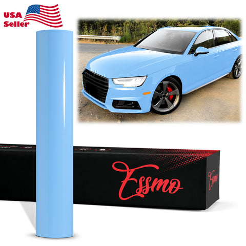 PET Super Gloss Baby Blue Vinyl Wrap