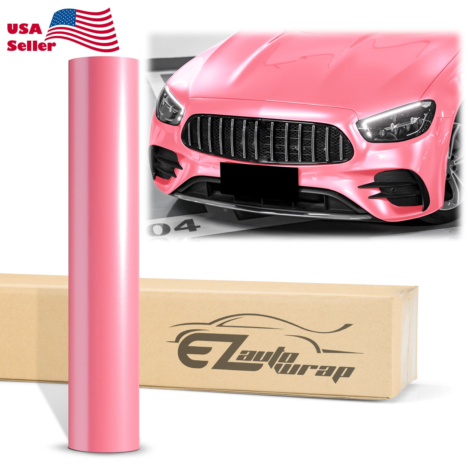 Super Gloss Metallic Petal Pink Vinyl Wrap – EzAuto Wrap