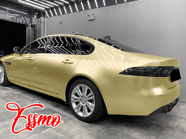 PET Super Gloss Metallic Champagne Gold Vinyl Wrap