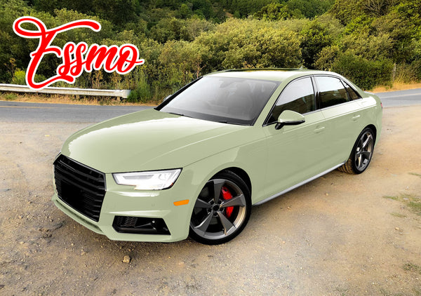 PET Super Gloss Light Khaki Green Vinyl Wrap