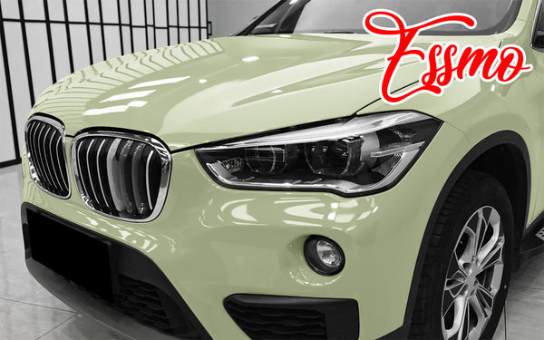 PET Super Gloss Light Khaki Green Vinyl Wrap