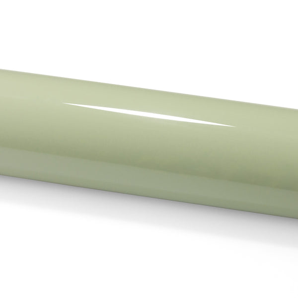 PET Super Gloss Light Khaki Green Vinyl Wrap