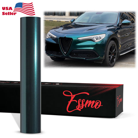 PET Super Gloss Metallic Royal Green Vinyl Wrap