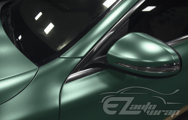Matte Metallic Satin Pearl Army Green Vinyl Wrap