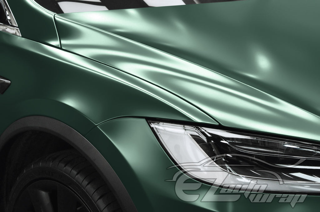 Matte Metallic Satin Pearl Dark Green Vinyl Wrap – EzAuto Wrap