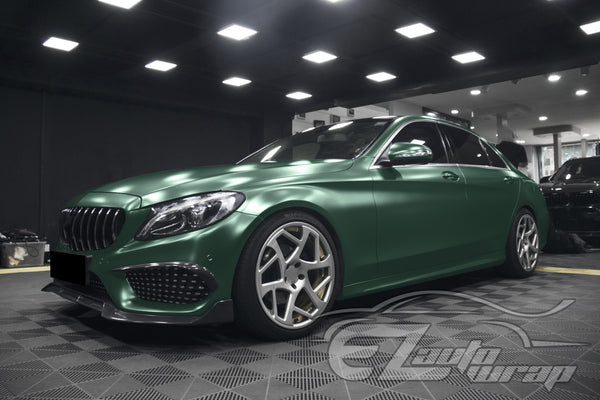 Matte Metallic Satin Pearl Army Green Vinyl Wrap