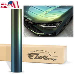 Galaxy Dust Gloss Spring Green Color Shift Vinyl Wrap