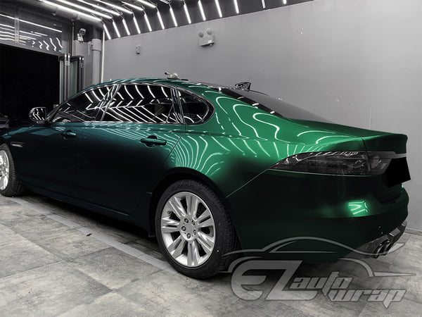 Super Gloss Metallic Midnight Green Vinyl Wrap