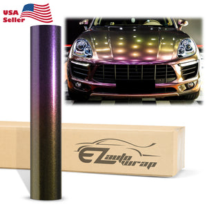 Galaxy Dust Gloss Phantom Purple Gold Color Shift Vinyl Wrap