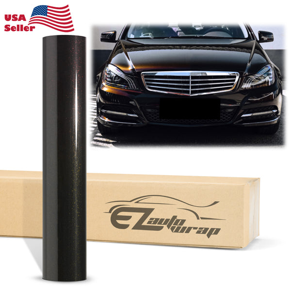 Galaxy Dust Gloss Phantom Rose Black Vinyl Wrap