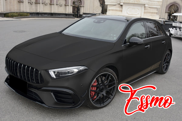 PET Matte Flat Black Vinyl Wrap