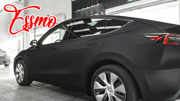 PET Matte Flat Black Vinyl Wrap