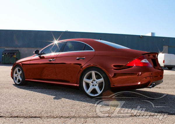 Supercast Burgundy Easy Stretch Chrome Vinyl Wrap