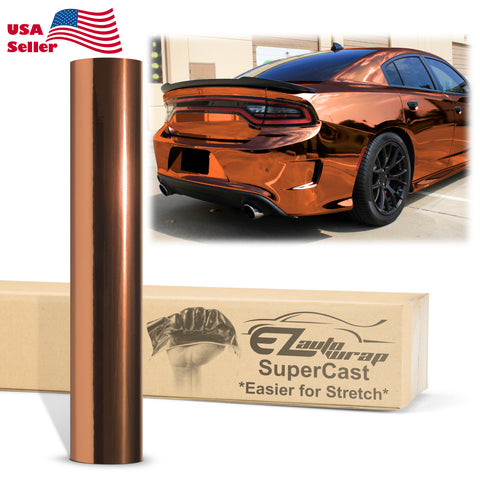 Supercast Copper Easy Stretch Chrome Vinyl Wrap