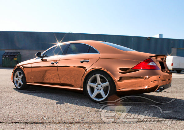 Supercast Copper Easy Stretch Chrome Vinyl Wrap