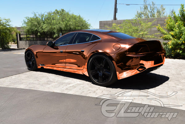 Supercast Copper Easy Stretch Chrome Vinyl Wrap