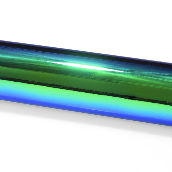 Neo Holographic Blue Green Vinyl Wrap