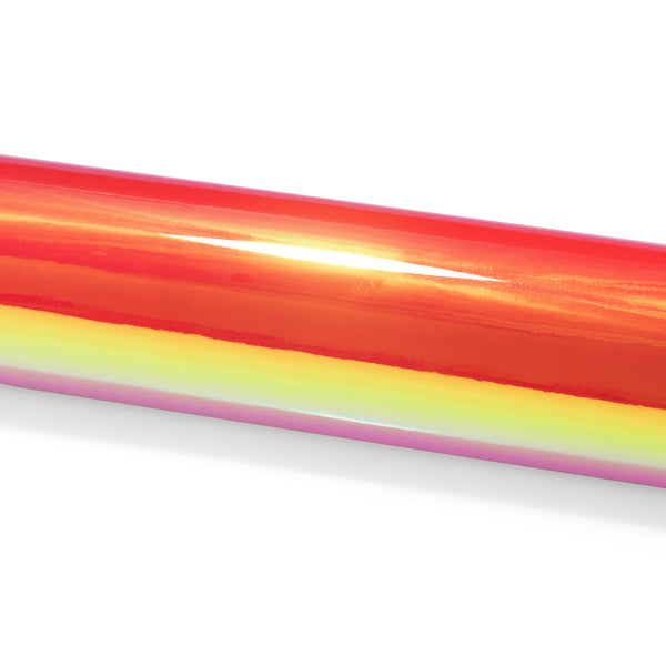 Neo Holographic Red Vinyl Wrap