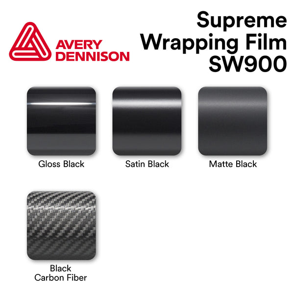 Avery Dennison SW900 Carbon Fiber Textured Black Vinyl Wrap