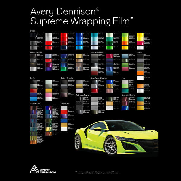 Avery Dennison SW900 Carbon Fiber Textured Black Vinyl Wrap