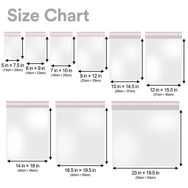 5"x7.5" (13cmx20cm) PO Bubble Mailer Mailing Shipping Multipurpose Waterproof  Durability Envelopes Bags