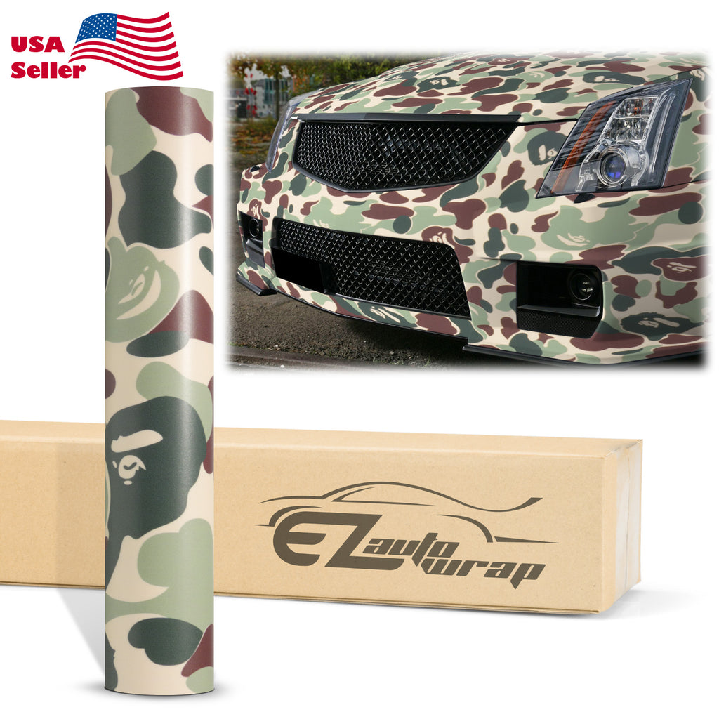 Camouflage Ape Green Vinyl Wrap – EzAuto Wrap