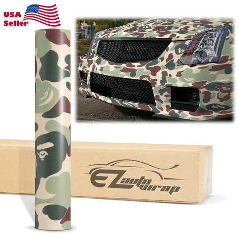Camouflage Ape Green Vinyl Wrap