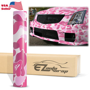 Camouflage Ape Pink Vinyl Wrap