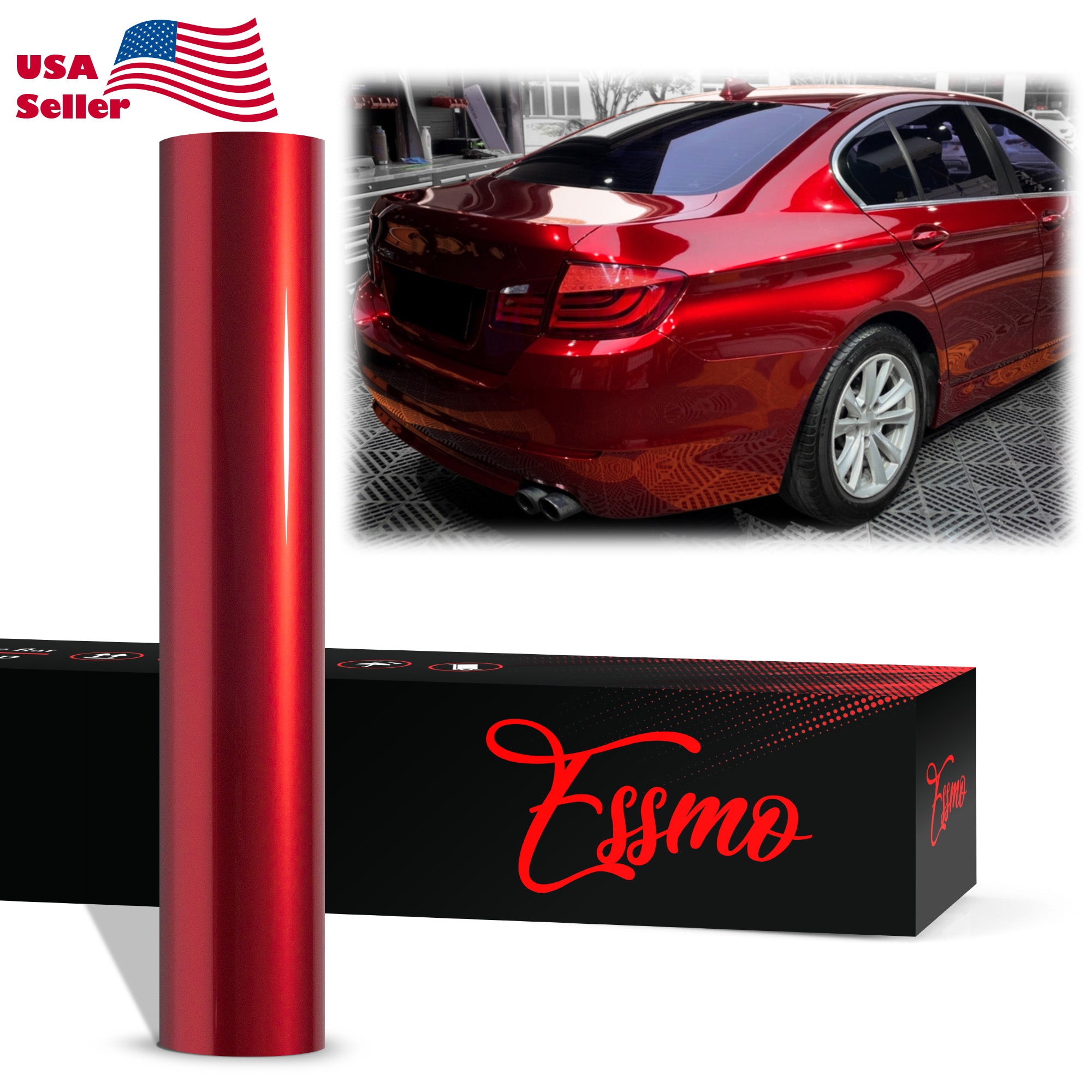 PET Liquid Metallic Cherry Red Vinyl Wrap