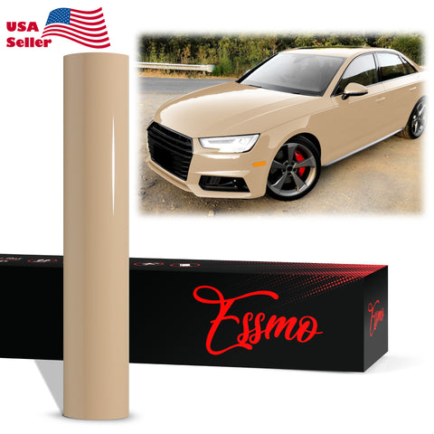 PET Super Gloss Milk Coffee Vinyl Wrap