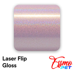 PET Laser Flip Gloss Pink Vinyl Wrap
