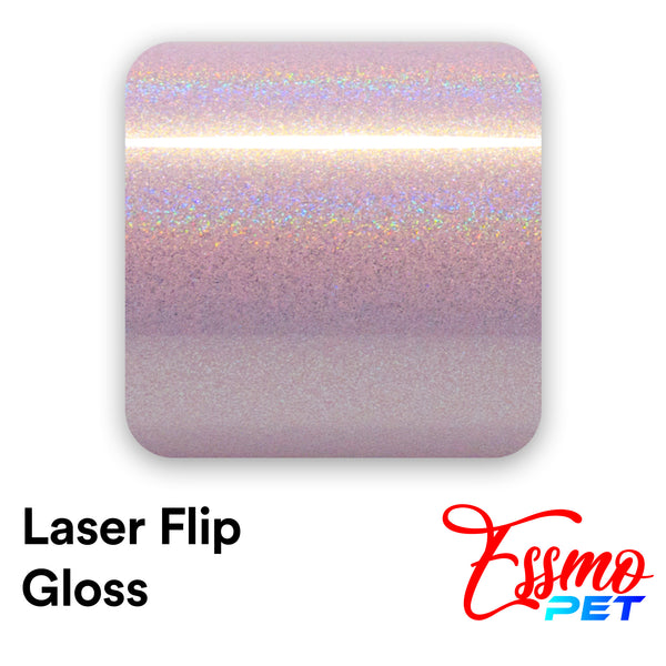 PET Laser Flip Gloss Pink Vinyl Wrap