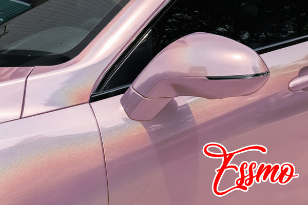 PET Laser Flip Gloss Pink Vinyl Wrap