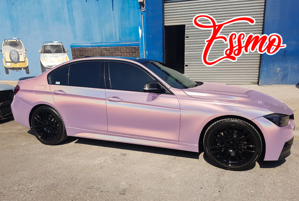PET Laser Flip Gloss Pink Vinyl Wrap