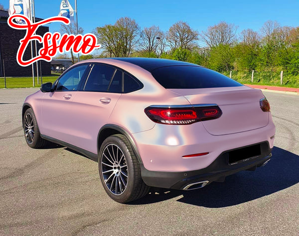 PET Laser Flip Gloss Pink Vinyl Wrap