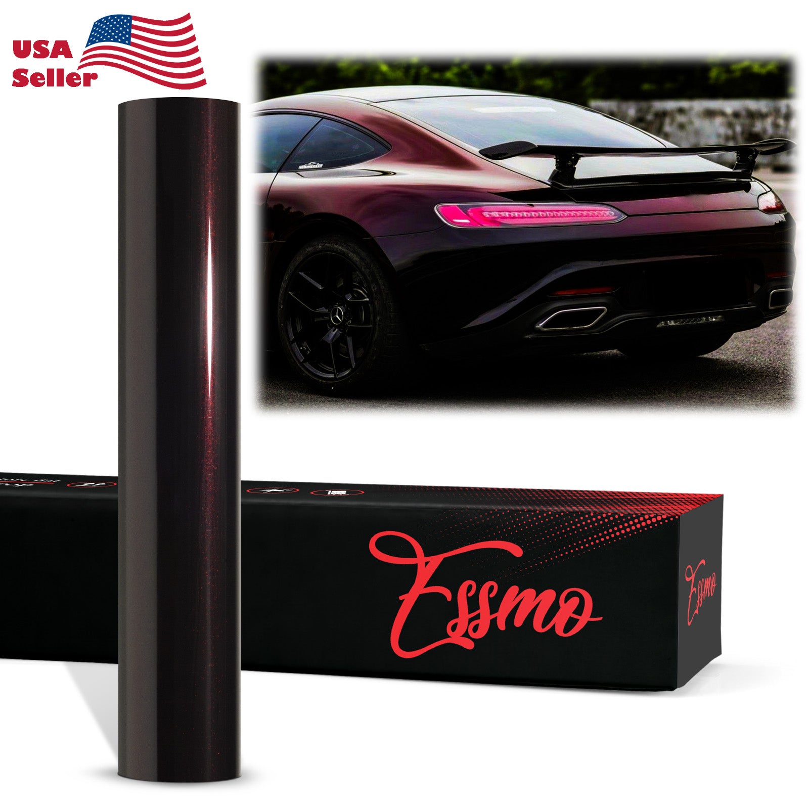 PET Galaxy Dust Gloss Black Cherry Color Shift Vinyl Wrap