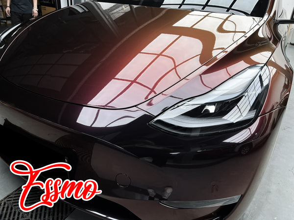 PET Galaxy Dust Gloss Black Cherry Color Shift Vinyl Wrap