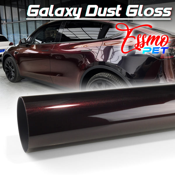 PET Galaxy Dust Gloss Black Cherry Vinyl Wrap