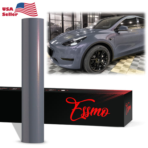 PET Galaxy Dust Gloss Bernina Gray Vinyl Wrap