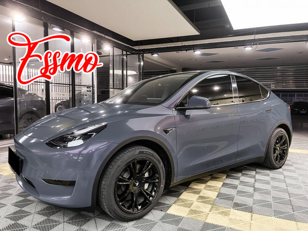 PET Galaxy Dust Gloss Bernina Gray Vinyl Wrap