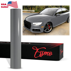 PET Super Gloss Dark Nardo Gray Vinyl Wrap