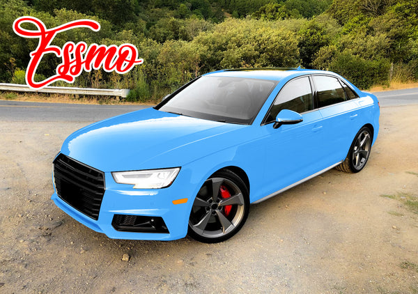 PET Super Gloss Sky Blue Vinyl Wrap