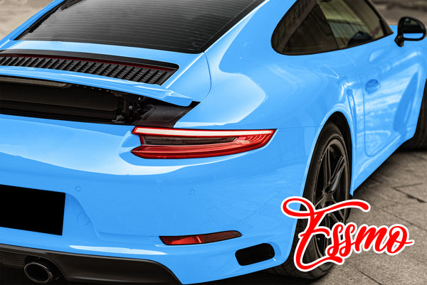 PET Super Gloss Sky Blue Vinyl Wrap