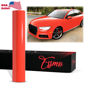 PET Super Gloss Racing Red Vinyl Wrap