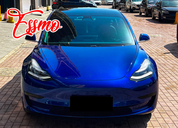 PET Liquid Metallic Klein Blue Vinyl Wrap